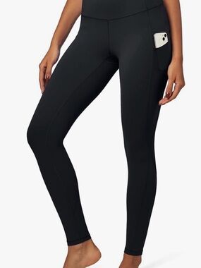 Iuga High-Rise Black Pocket Leggings - Women